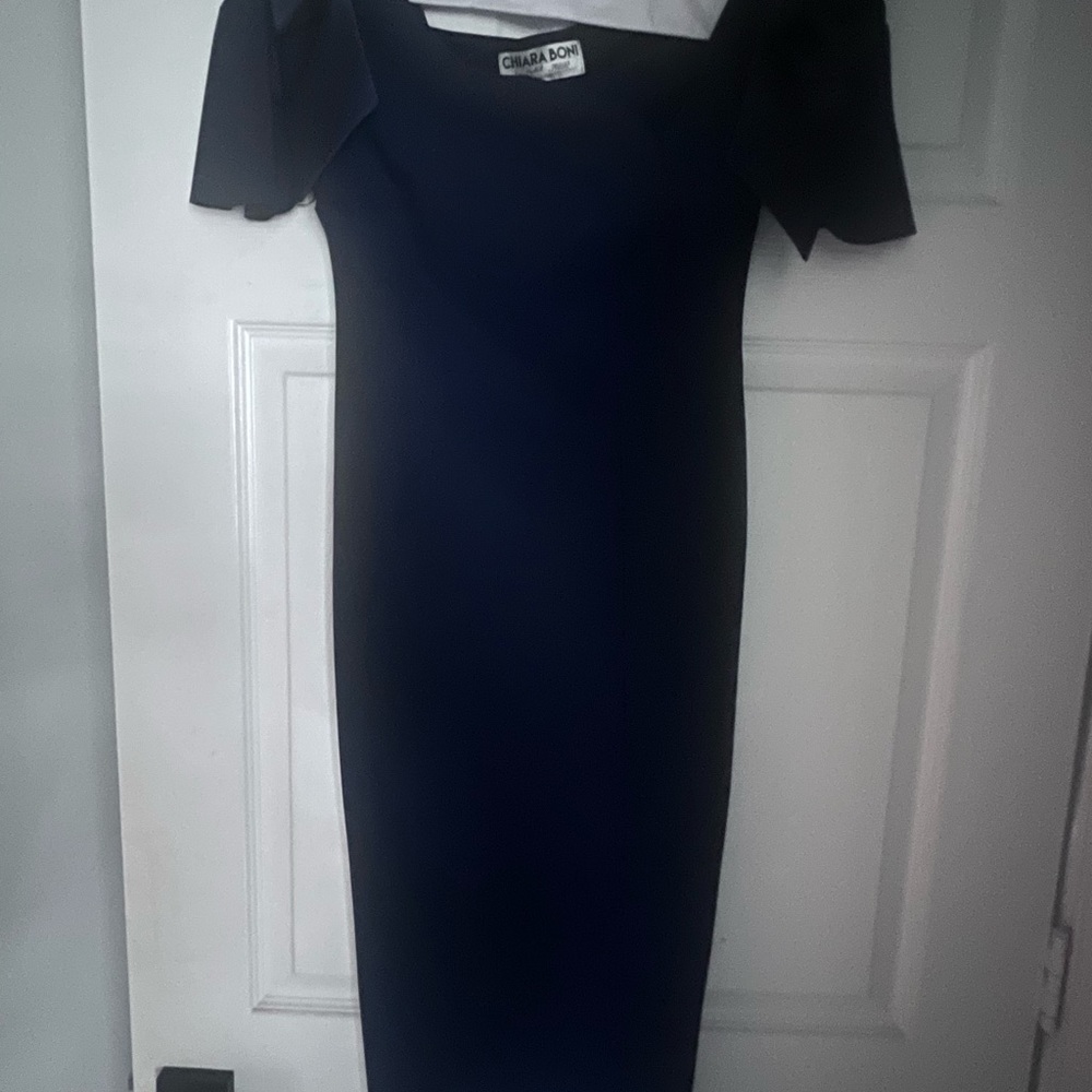 Beautiful navy fitted dress perfect condition